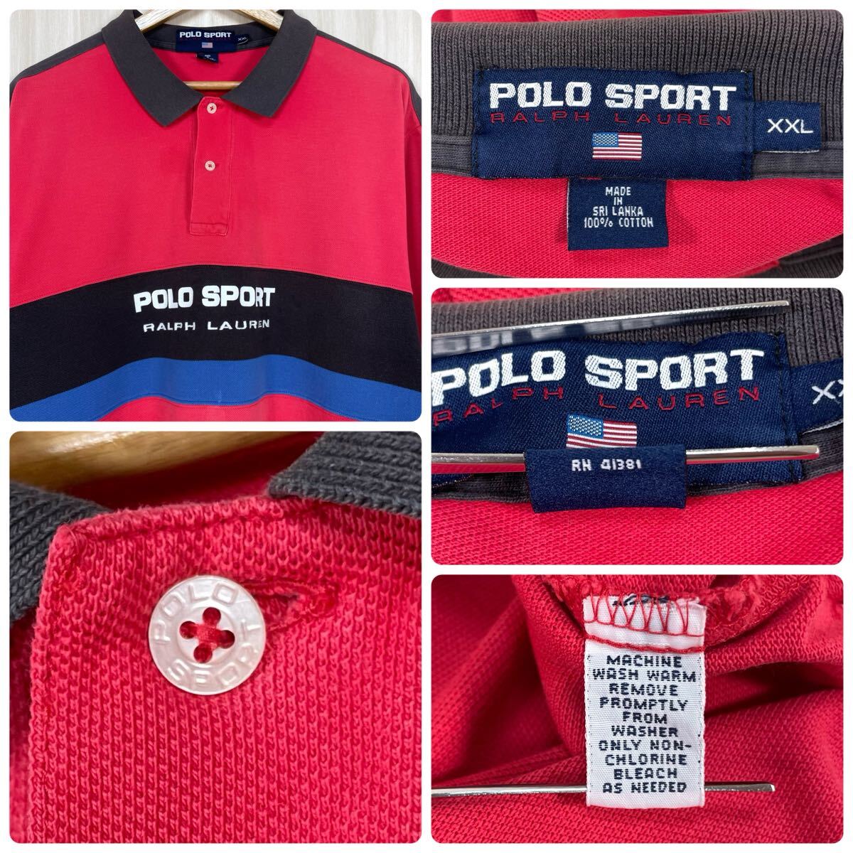 入手困難 POLO ポロスポーツ ビッグロゴ 半袖ポロシャツ XXL 入手困難 POLO ポロスポーツ ビッグロゴ 半袖ポロシャツ XXL