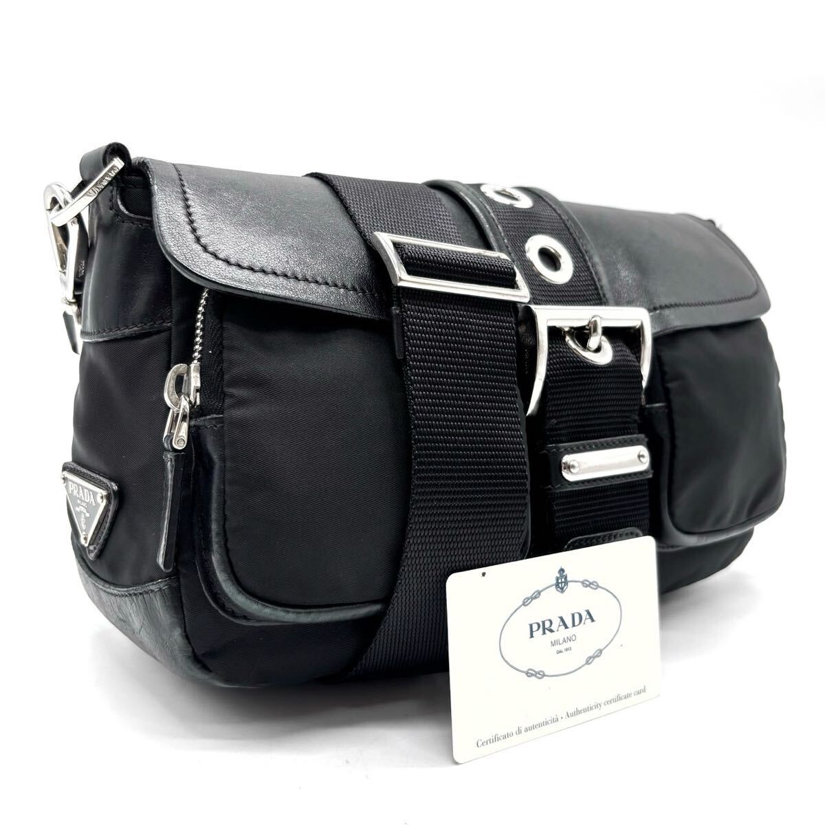 1円【最高級】PRADA プラダ ショルダーバッグ トート 三角 1円【最高級】PRADA プラダ ショルダーバッグ トート 三角
