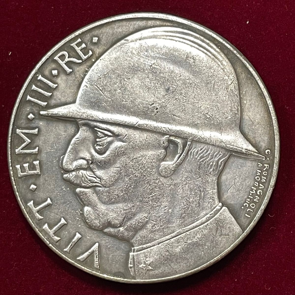 外国古銭 イタリア 1928年 ヴィットリオ エマヌエーレ3世 第一次 外国古銭 イタリア 1928年 ヴィットリオ エマヌエーレ3世 第一次