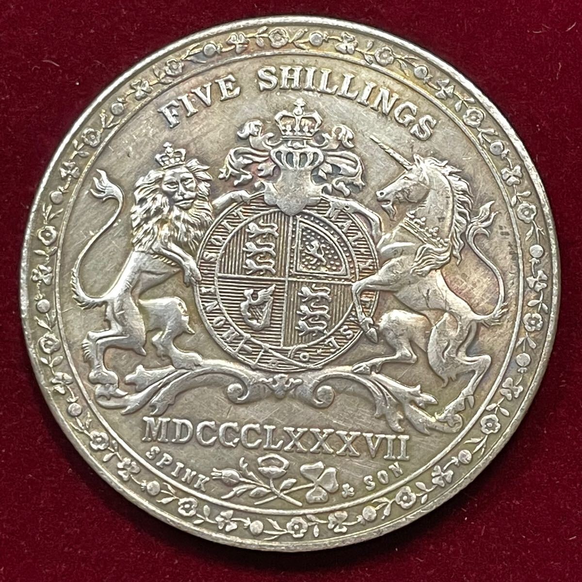 外国古銭 イギリス ヴィクトリア女王 1887年「MDCCCLXXXVII」銘 外国古銭 イギリス ヴィクトリア女王 1887年「MDCCCLXXXVII」銘