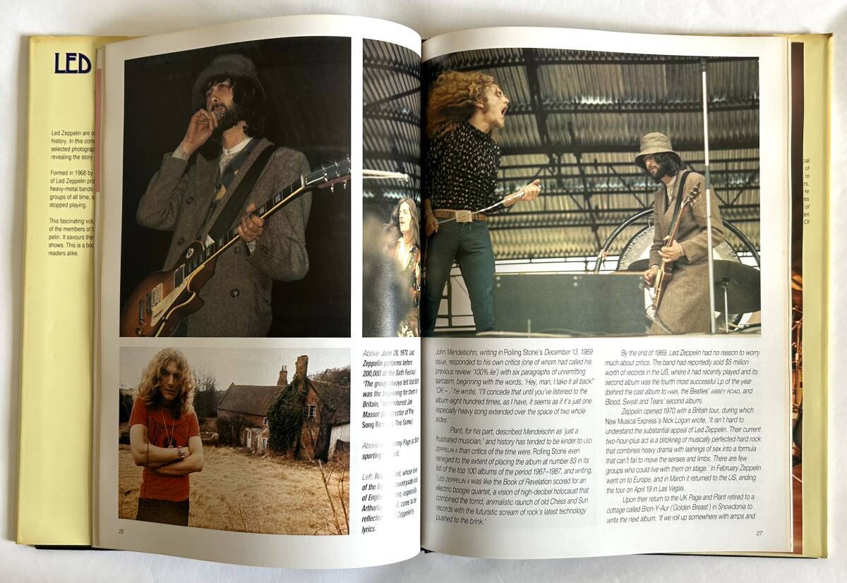 【洋書写真集】LED ZEPPELIN William Ruhlmann 1992年 ハードカバー★レッド・ツェッペリン ジミー・ペイジ JIMMY PAGE ROBERT PLANT_画像7