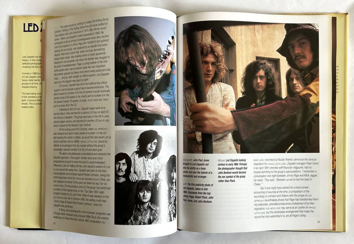 【洋書写真集】LED ZEPPELIN William Ruhlmann 1992年 ハードカバー★レッド・ツェッペリン ジミー・ペイジ JIMMY PAGE ROBERT PLANT_画像6