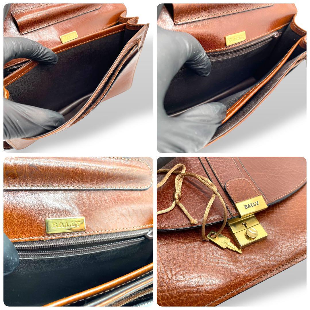 美品 BALLY バリー クラッチバッグ セカンドバッグ レザー 鍵 美品 BALLY バリー クラッチバッグ セカンドバッグ レザー 鍵