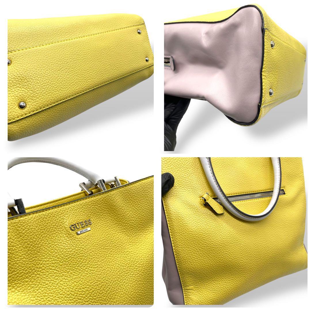 極美品 GUESS ゲス 2way ショルダーバッグ ハンドバッグ レザー 極美品 GUESS ゲス 2way ショルダーバッグ ハンドバッグ レザー