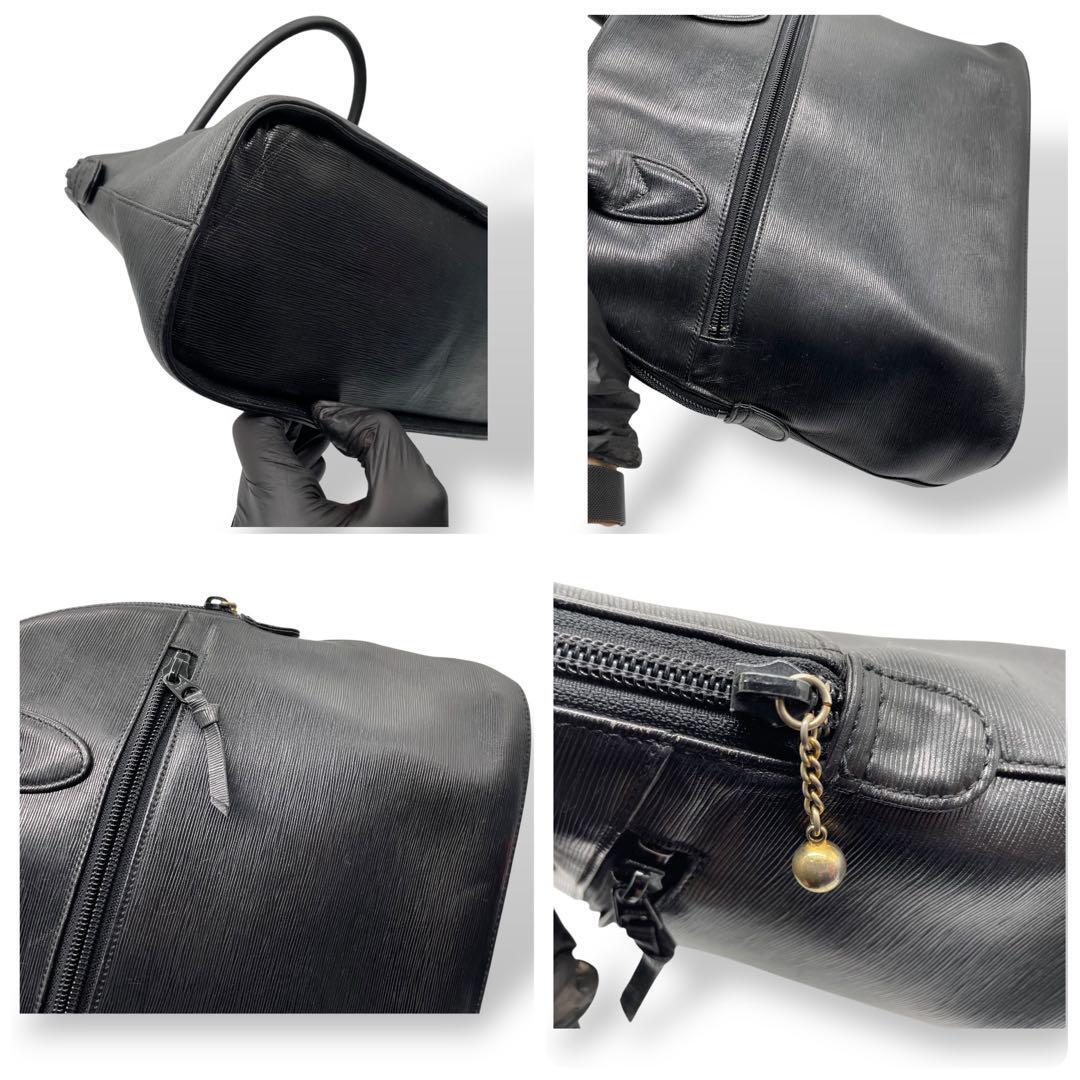 美品 HANAE MORI ハナエモリ 本革 フォーマル トートバッグ 黒 美品 HANAE MORI ハナエモリ 本革 フォーマル トートバッグ 黒