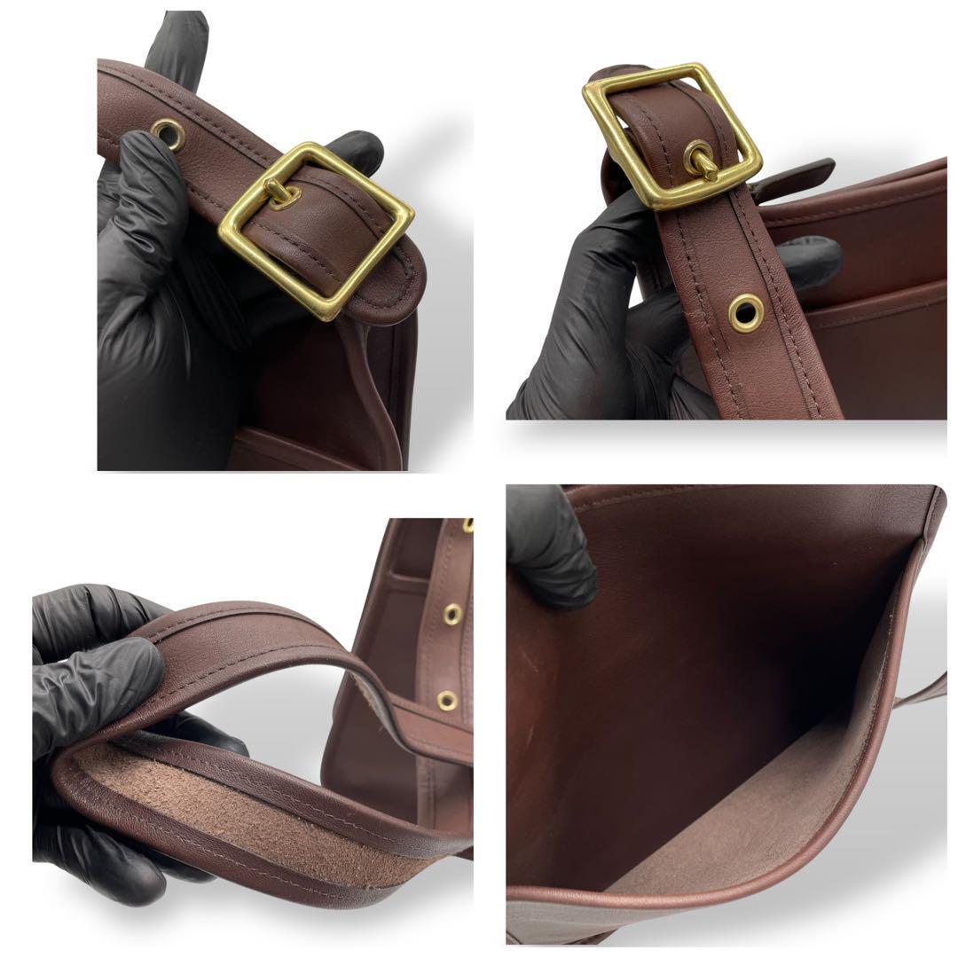 極美品 COACH オールドコーチ ショルダーバッグ ブラウン 斜め 極美品 COACH オールドコーチ ショルダーバッグ ブラウン 斜め