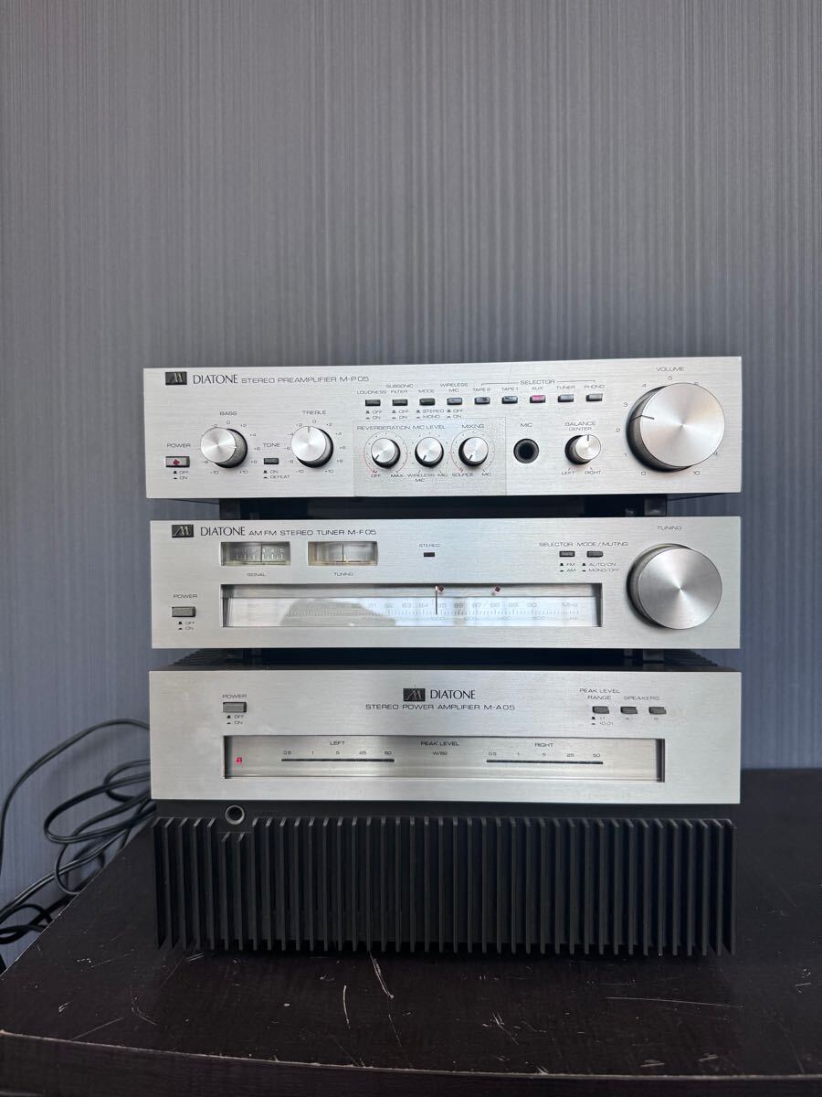 DIATONE システムコンポ M-F05//M-P05/M-A05 AM/FM チューナー DIATONE システムコンポ M-F05//M-P05/M-A05 AM/FM チューナー