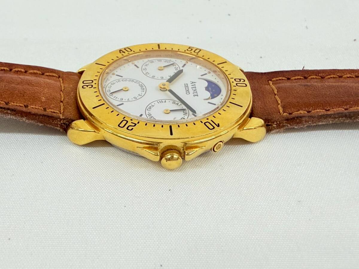 FM412*0.5 電池交換済み 稼働 SEIKO セイコー AVENUE アベニュー FM412*0.5 電池交換済み 稼働 SEIKO セイコー AVENUE アベニュー