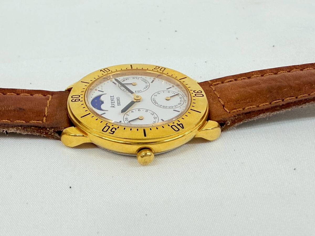 FM412*0.5 電池交換済み 稼働 SEIKO セイコー AVENUE アベニュー FM412*0.5 電池交換済み 稼働 SEIKO セイコー AVENUE アベニュー