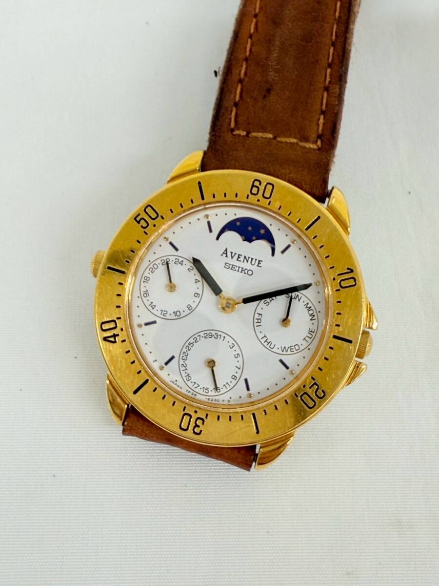 FM412*0.5 電池交換済み 稼働 SEIKO セイコー AVENUE アベニュー FM412*0.5 電池交換済み 稼働 SEIKO セイコー AVENUE アベニュー
