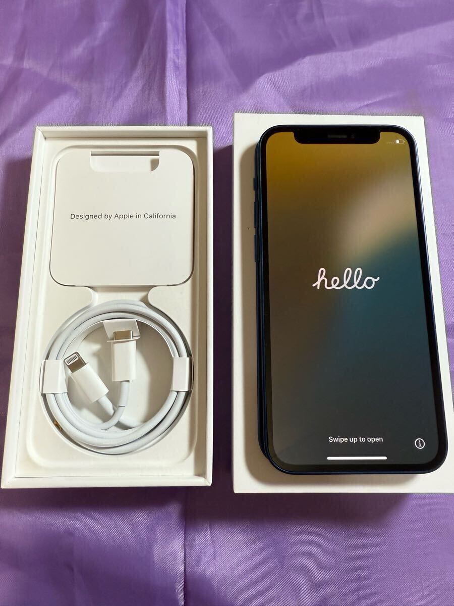 Apple iPhone12 mini 128GB SIMフリー ブルー 中古美品(iPhone Apple iPhone12 mini 128GB SIMフリー ブルー 中古美品(iPhone