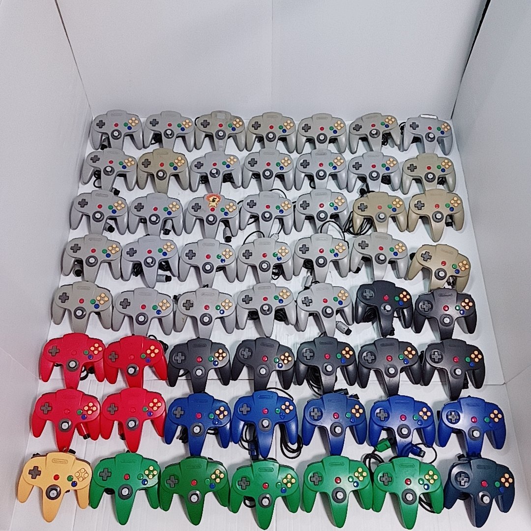 ニンテンドー64 NINTENDO64 コントローラー 56点まとめ売り 動作 ニンテンドー64 NINTENDO64 コントローラー 56点まとめ売り 動作