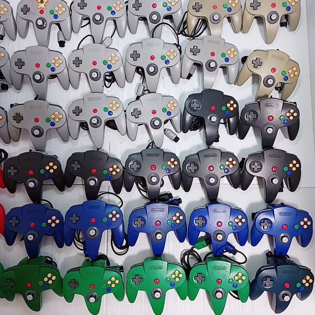 ニンテンドー64 NINTENDO64 コントローラー 56点まとめ売り 動作 ニンテンドー64 NINTENDO64 コントローラー 56点まとめ売り 動作