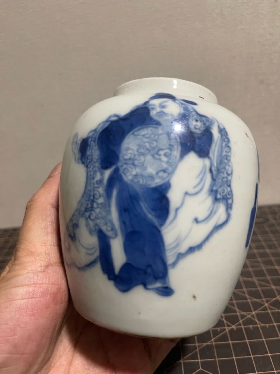 中国骨董 古染付 人形 唐物 陶器 壺 花瓶 成化年製 古美術(清 中国骨董 古染付 人形 唐物 陶器 壺 花瓶 成化年製 古美術(清