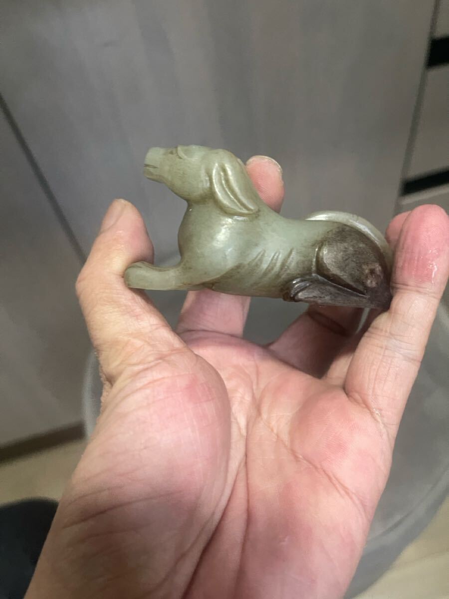 中国 古玉 和田玉 玉彫 犬 清時代 明時代 唐物 砡彫刻 中国美術 中国 古玉 和田玉 玉彫 犬 清時代 明時代 唐物 砡彫刻 中国美術
