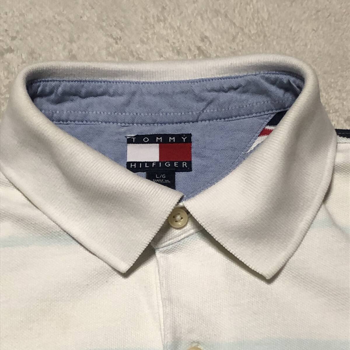 90S トミーヒルフィガー TOMMY HILFIGER 半袖ポロシャツ ハーフ 90S トミーヒルフィガー TOMMY HILFIGER 半袖ポロシャツ ハーフ