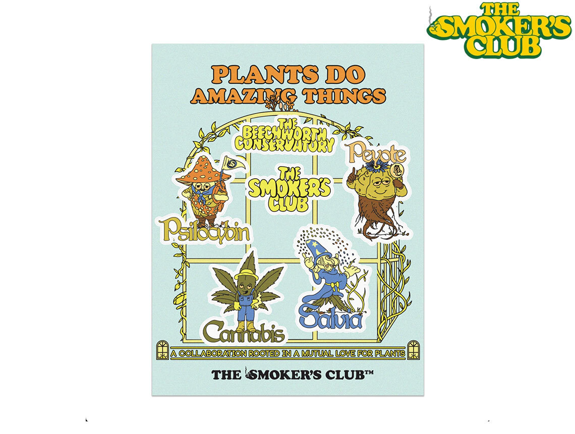 THE SMOKERS CLUB ザスモーカーズクラブ ステッカーシート 6枚 THE SMOKERS CLUB ザスモーカーズクラブ ステッカーシート 6枚