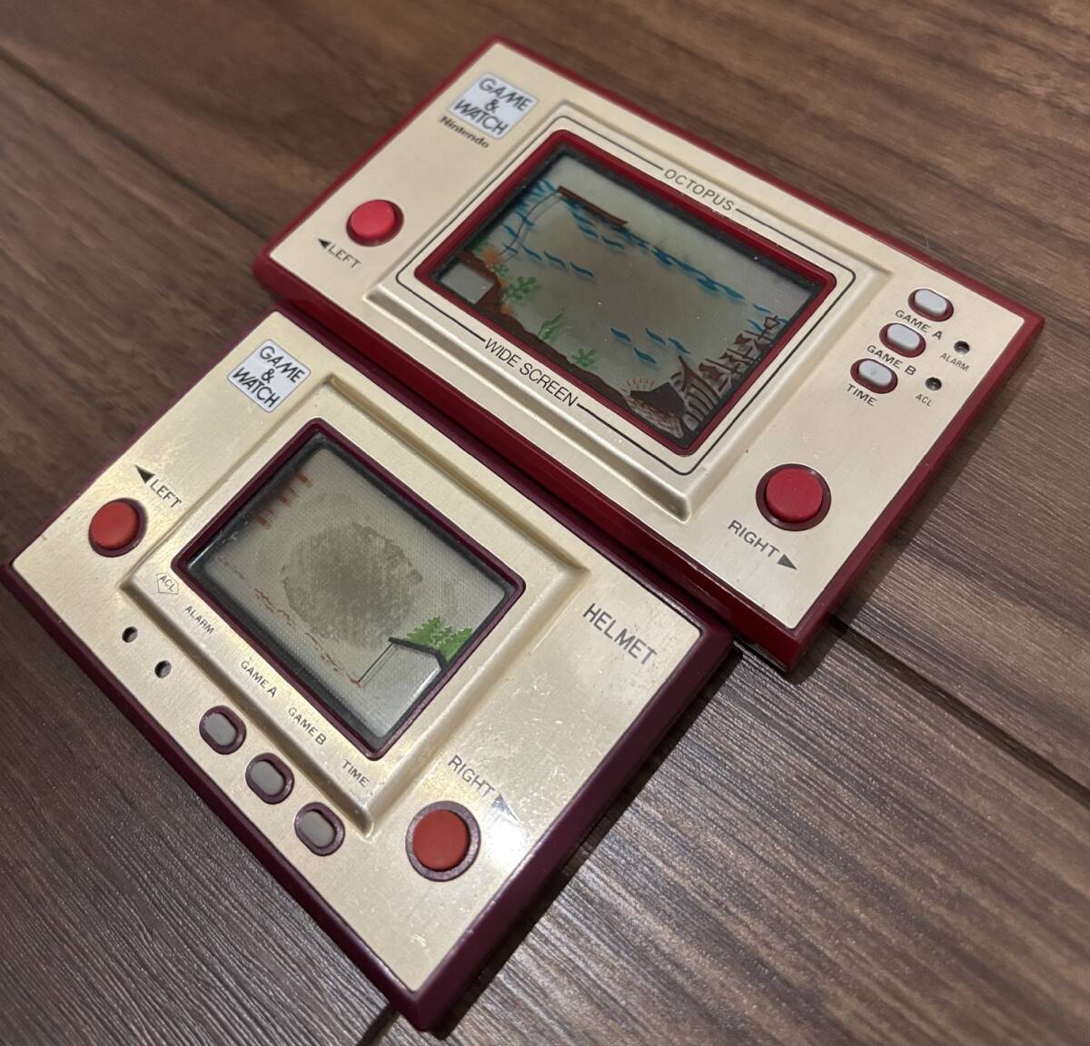 ゲームウォッチ 2台セット オクトパス ヘルメット GAME&WATCH ゲームウォッチ 2台セット オクトパス ヘルメット GAME&WATCH