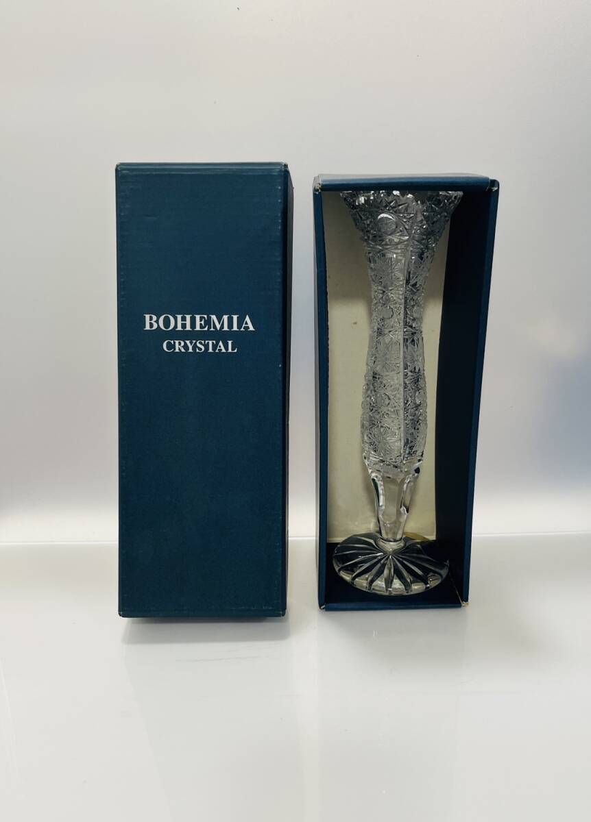 AH94 BOHEMIA CRYSTAL ボヘミアクリスタル ガラス 一輪挿し 花瓶 AH94 BOHEMIA CRYSTAL ボヘミアクリスタル ガラス 一輪挿し 花瓶