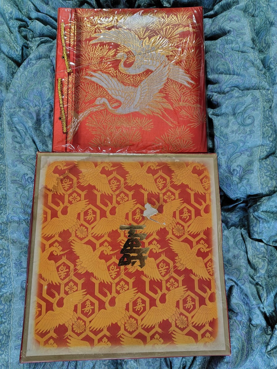 壽 最高級(jí) アルバム ナカバヤシ フエルアルバム Lsize Lサイズ 婚禮用 鶴 LK-1 壽