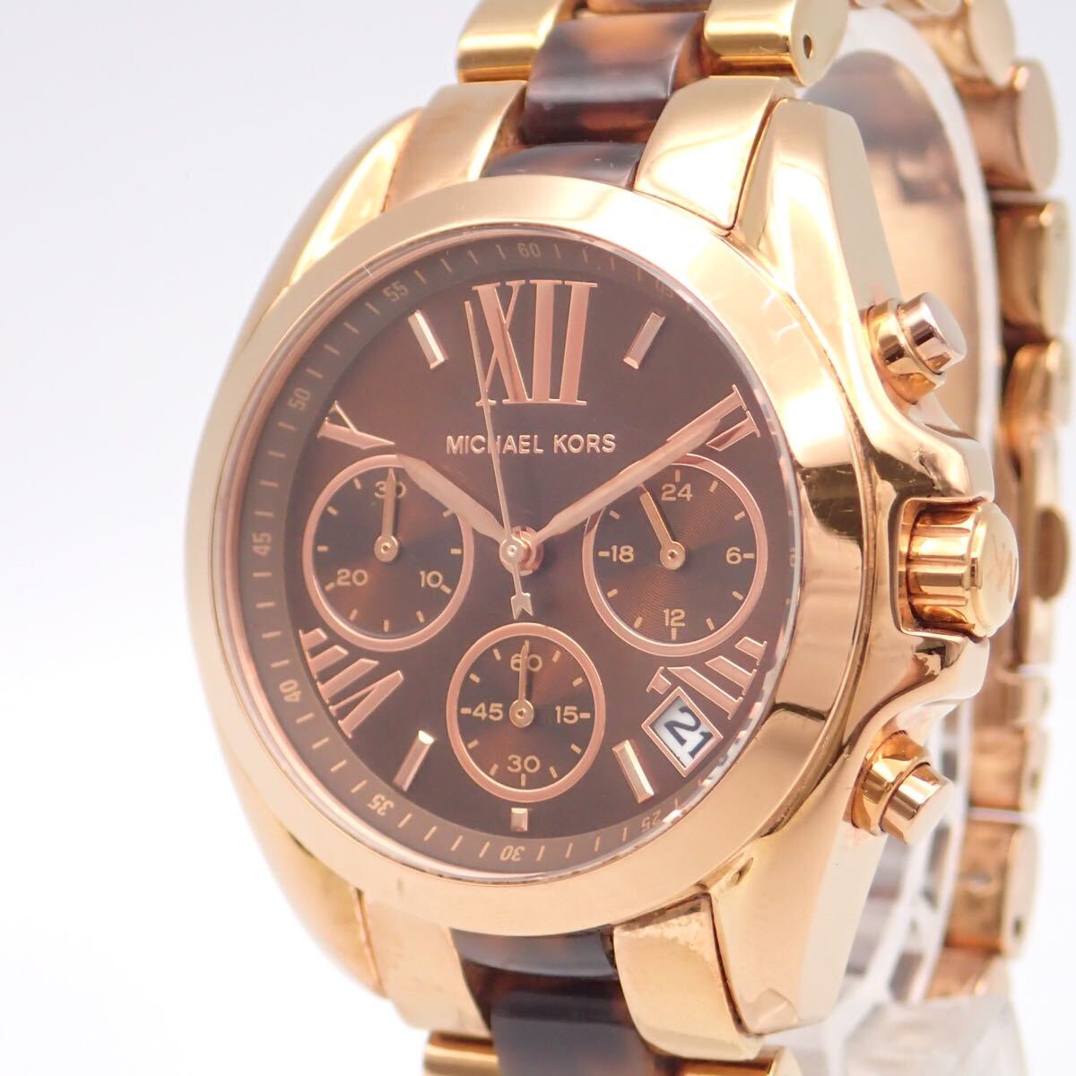 お03145【美品】MICHAEL KORS マイケルコース/クオーツ お03145【美品】MICHAEL KORS マイケルコース/クオーツ
