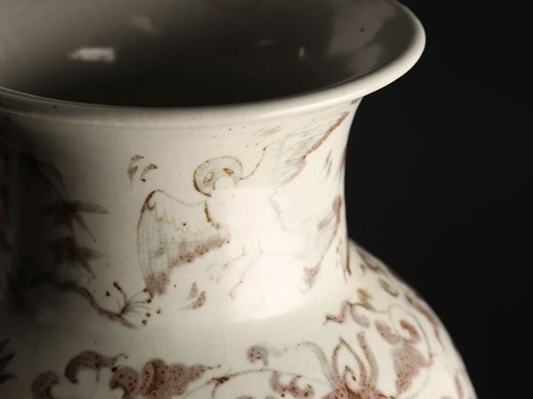 流】中国美術 釉裏紅 大花瓶 高48cm TY997(色絵磁器)|売買され 流】中国美術 釉裏紅 大花瓶 高48cm TY997(色絵磁器)|売買され