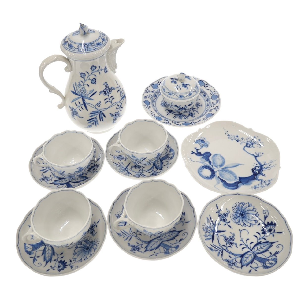 1円スタート Meissen マイセン ブルーオニオン まとめ9点セット 1円スタート Meissen マイセン ブルーオニオン まとめ9点セット