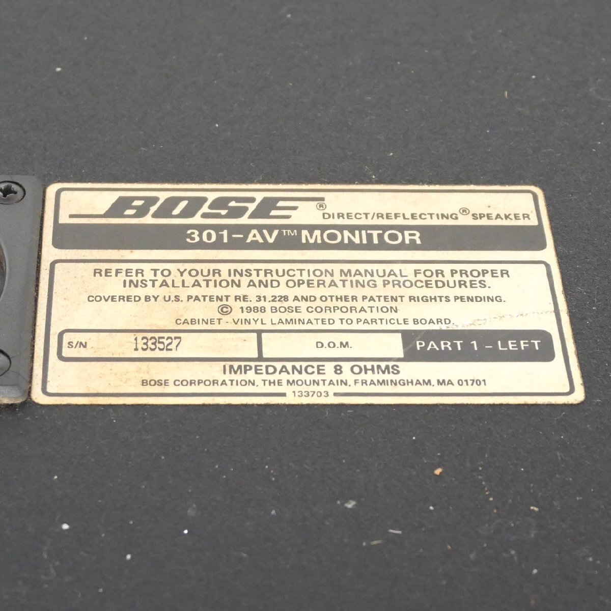 1円スタート BOSE ボーズ ペアスピーカー 301-AV MONITOR 2点 1円スタート BOSE ボーズ ペアスピーカー 301-AV MONITOR 2点