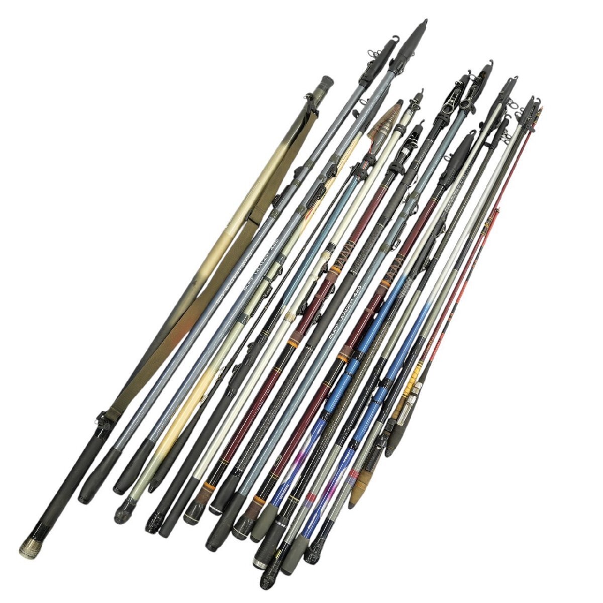 1円スタート 釣り竿 18点セット Daiwa ダイワ シマノ 投げ竿 1円スタート 釣り竿 18点セット Daiwa ダイワ シマノ 投げ竿