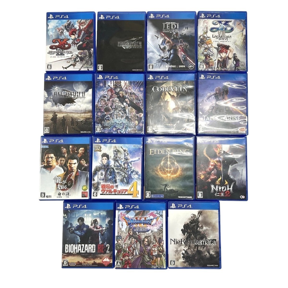 1円スタート ゲームソフト まとめ15点セット 龍が如く6 エルデンリング 