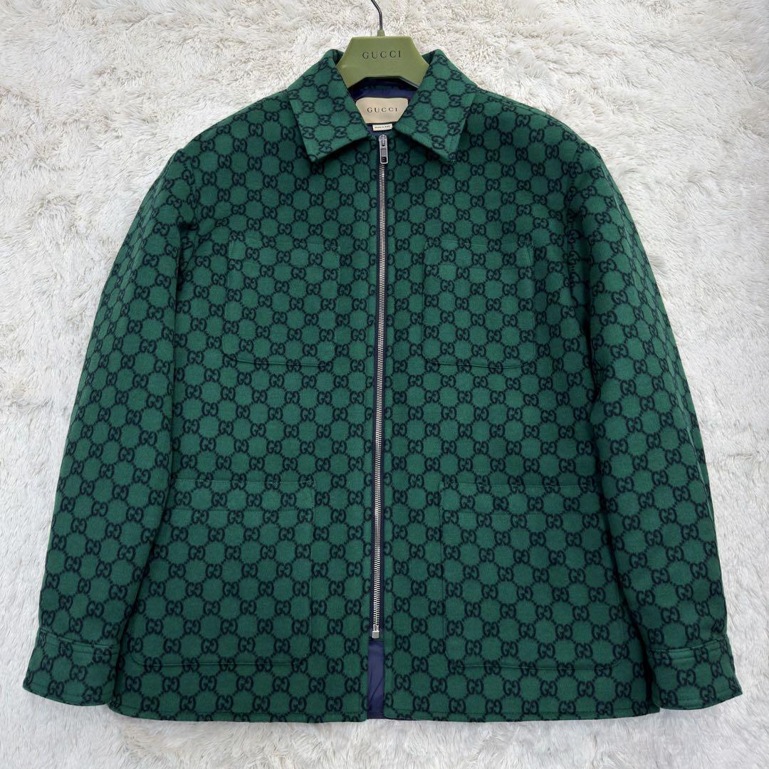 24SS/現行/希少/未使用級/グッチ◎GUCCI GG ウールフランネル 24SS/現行/希少/未使用級/グッチ◎GUCCI GG ウールフランネル