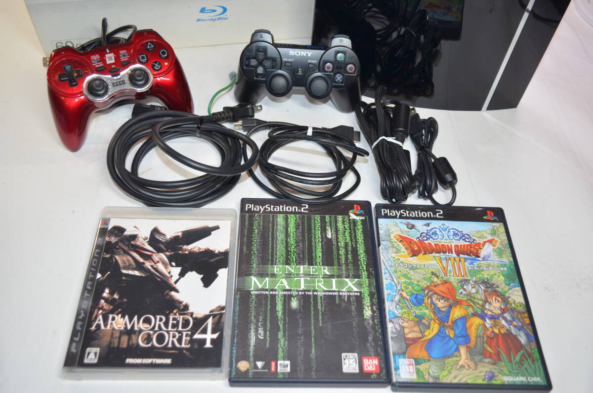 ☆美品 60GBを 500gb に交換 動作良好☆PS3 本体 CECHA00☆PS2