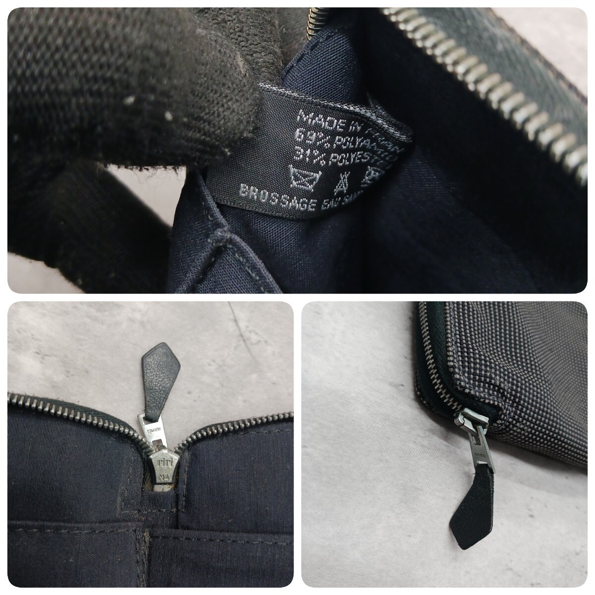 美品 HERMES エルメス エールライン パース GM キャンバス 美品 HERMES エルメス エールライン パース GM キャンバス