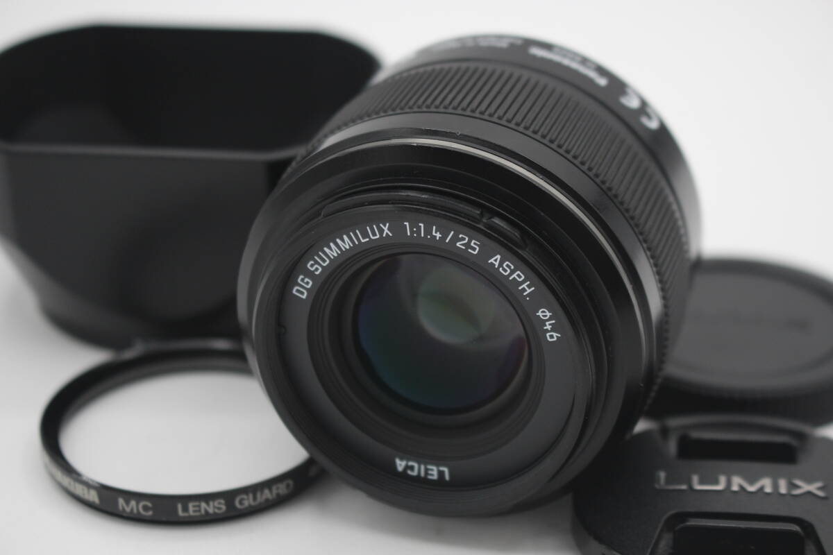 美品 Panasonic LUMIX LEICA DG SUMMILUX 25mm F1 4 ASPH 元箱付 美品 Panasonic LUMIX LEICA DG SUMMILUX 25mm F1 4 ASPH 元箱付