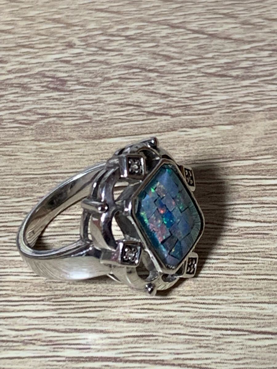 有色オパールシルバーアクセサリー（金メッキ含む）6点セット