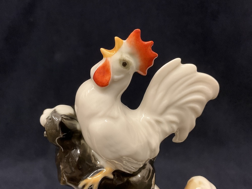 Hutschenreuther フッチェンロイター ブレーメンの音楽隊 動物 Hutschenreuther フッチェンロイター ブレーメンの音楽隊 動物