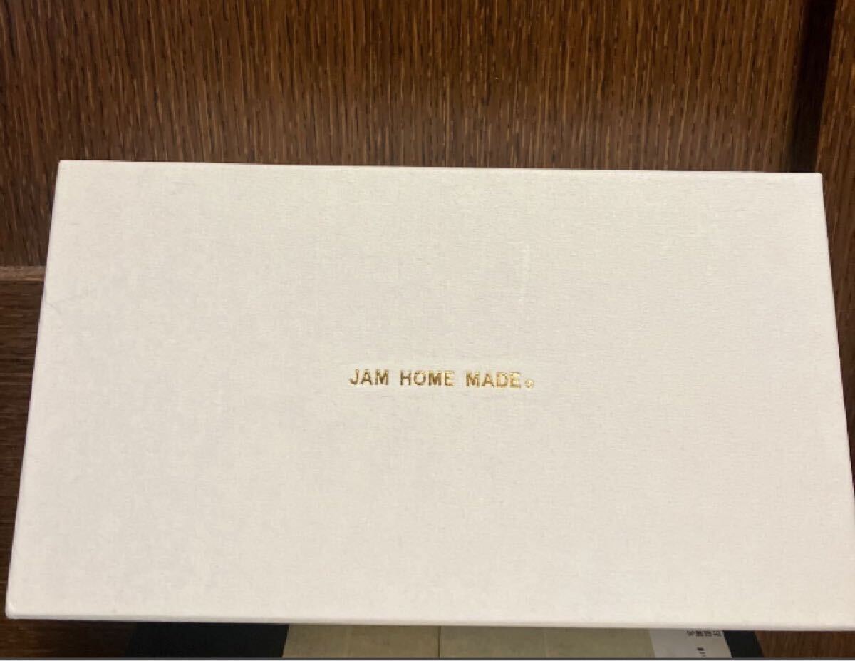 美品 サイフ ウォレット JAM HOM MADE MENS レザー セミロング 二つ折り 本革 シンプル jam hom made ジャム オム メイド 27720円 箱付き