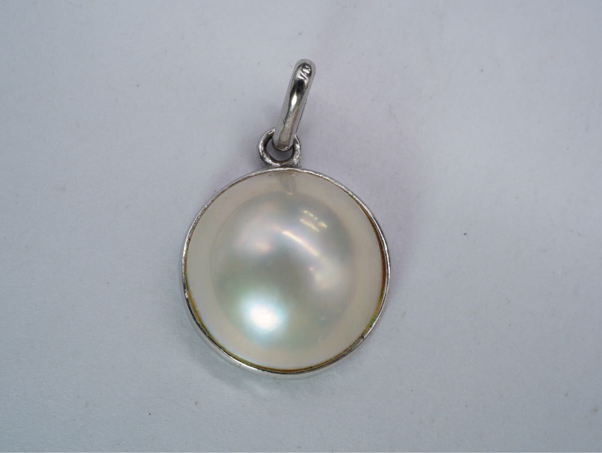 570】SILVER シルバー 925 マベパール 半円真珠 ネックレス 570】SILVER シルバー 925 マベパール 半円真珠 ネックレス