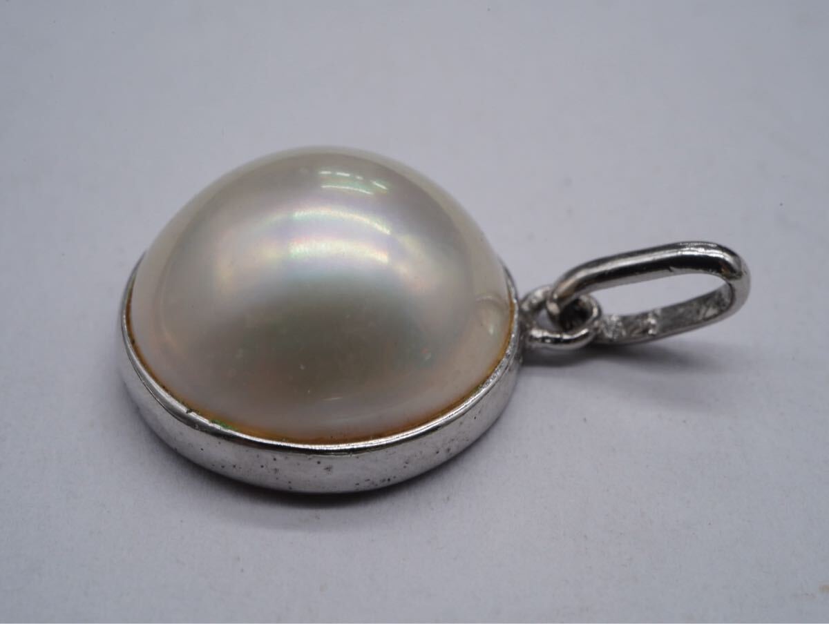 570】SILVER シルバー 925 マベパール 半円真珠 ネックレス 570】SILVER シルバー 925 マベパール 半円真珠 ネックレス
