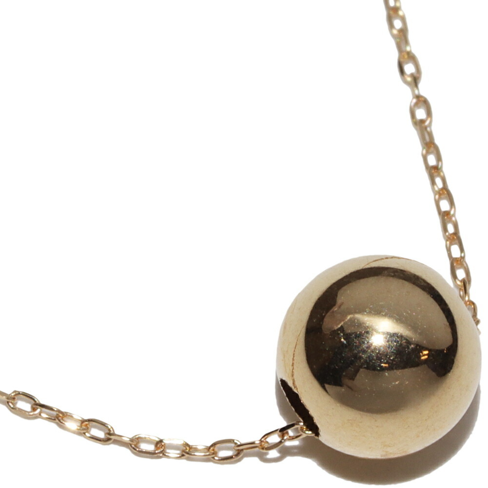 ペンダントネックレス K18YG ボール_画像1