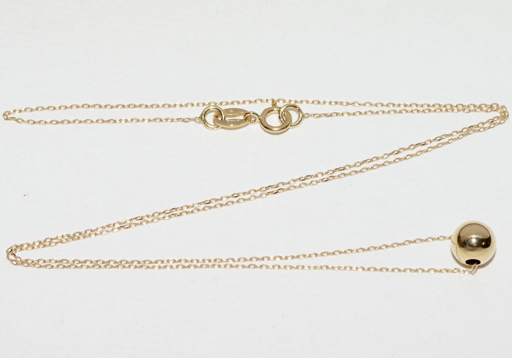 ペンダントネックレス K18YG ボール_画像3