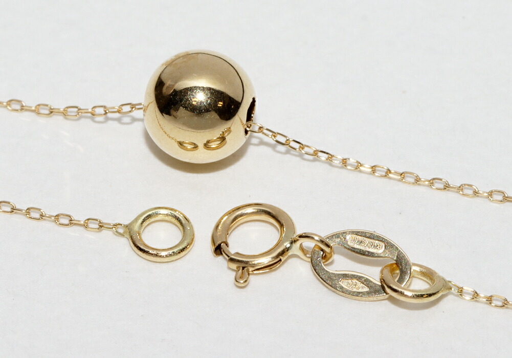 ペンダントネックレス K18YG ボール_画像4