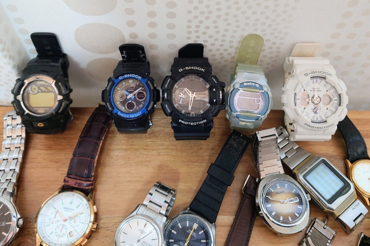 ジャンク腕時計29個まとめて/ SEIKO / CITIZEN / CASIO /G ジャンク腕時計29個まとめて/ SEIKO / CITIZEN / CASIO /G