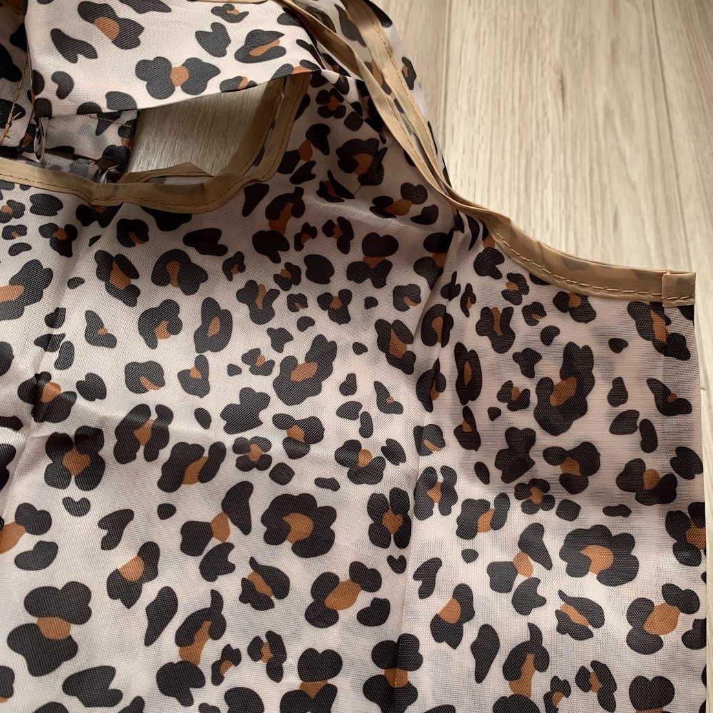 ■新品■エコバッグ【ヒョウ柄】ひょう　大容量　コンパクト　簡(jiǎn)単　　かわいい　便利　ショッピングバッグ