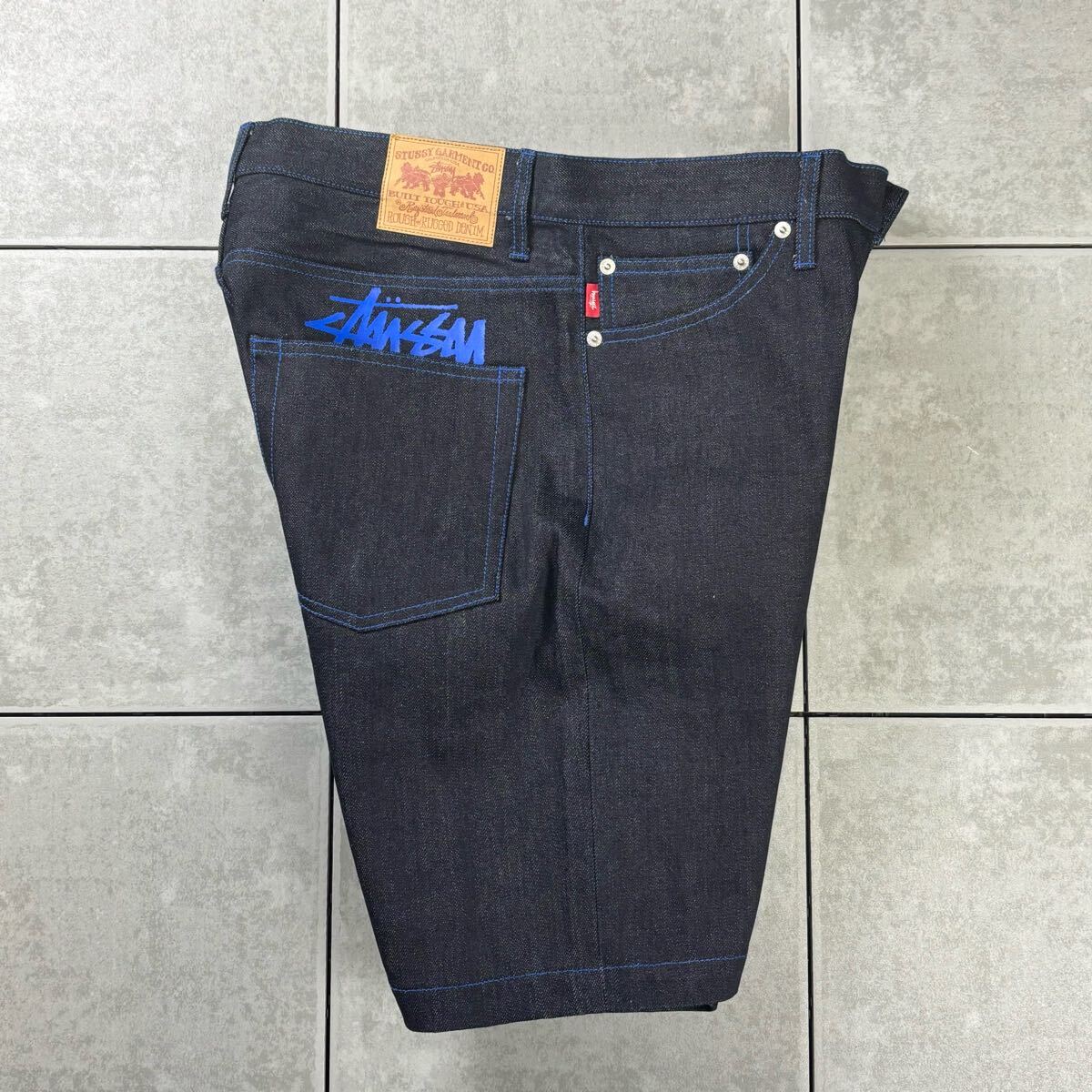 Rare 00s OLD STUSSY rough and rugged denim shorts Rare 00s OLD STUSSY rough and rugged denim shorts