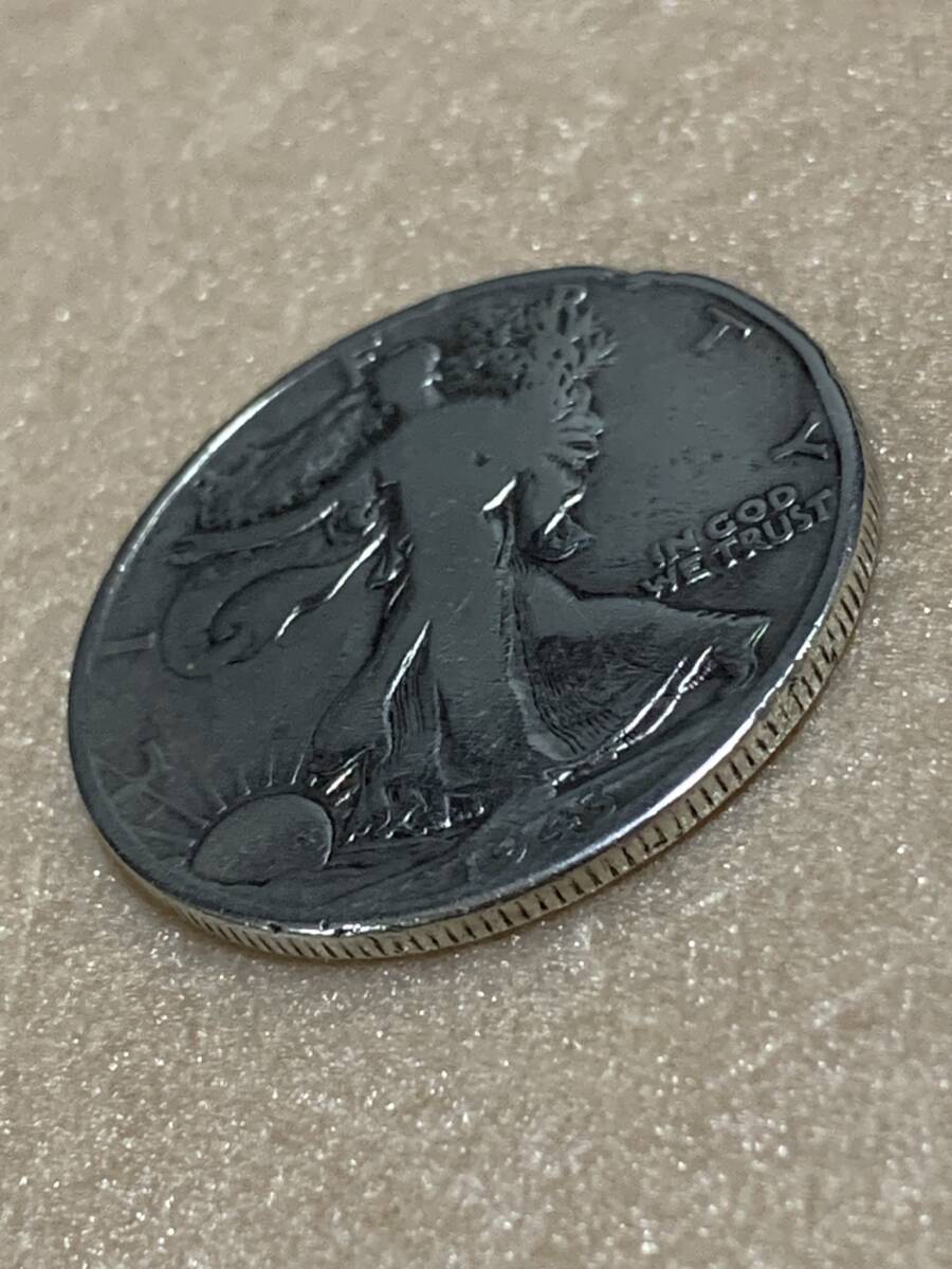 アメリカ ウォーキングリバティ ハーフダラー 銀貨 1943年 50 アメリカ ウォーキングリバティ ハーフダラー 銀貨 1943年 50
