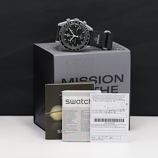格安販売の 1円 稼働 QZ 美品 保/箱付 オメガ×スウォッチ スピードマスター その他