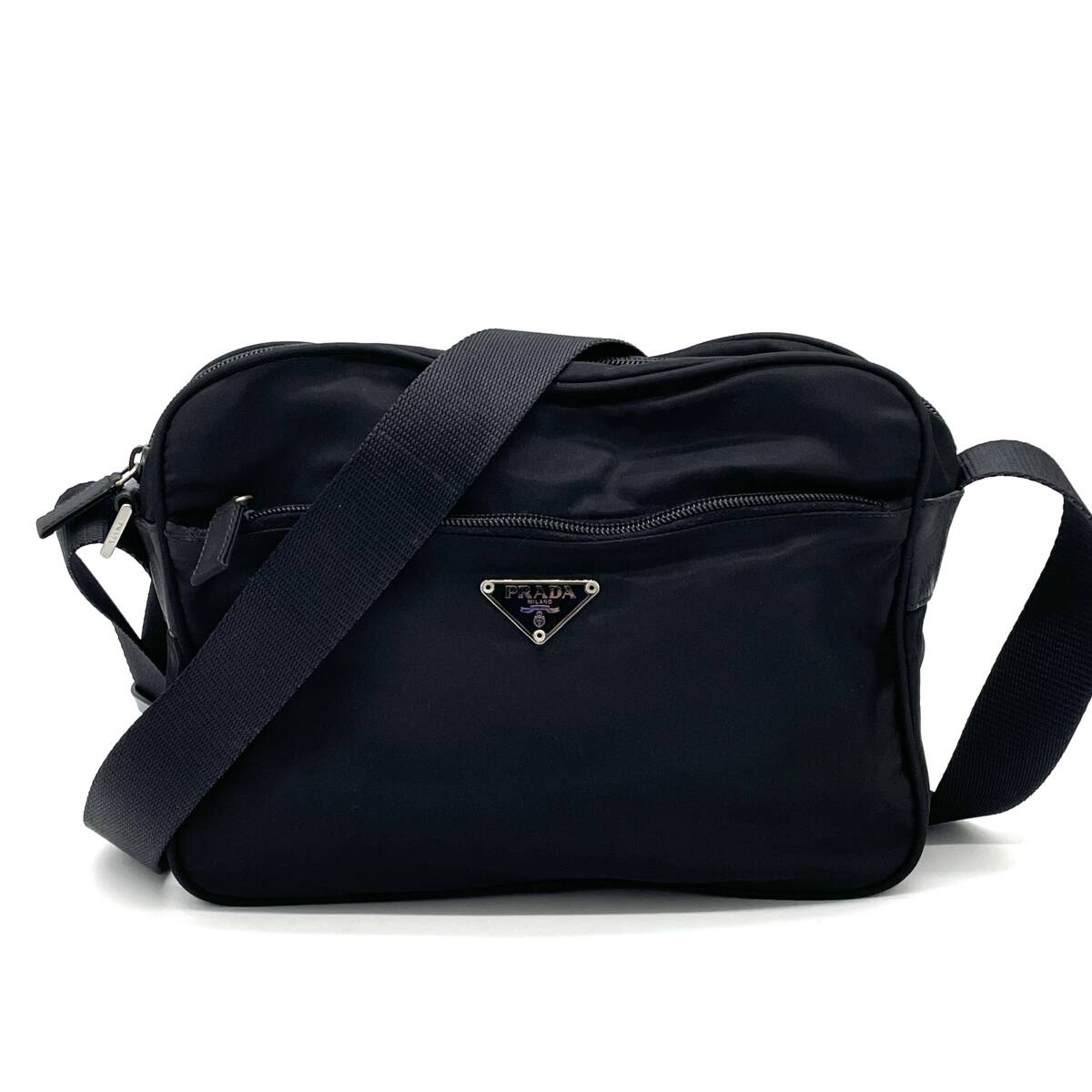 1円 美品 PRADA プラダ テスートナイロン レザー ブラック 1円 美品 PRADA プラダ テスートナイロン レザー ブラック