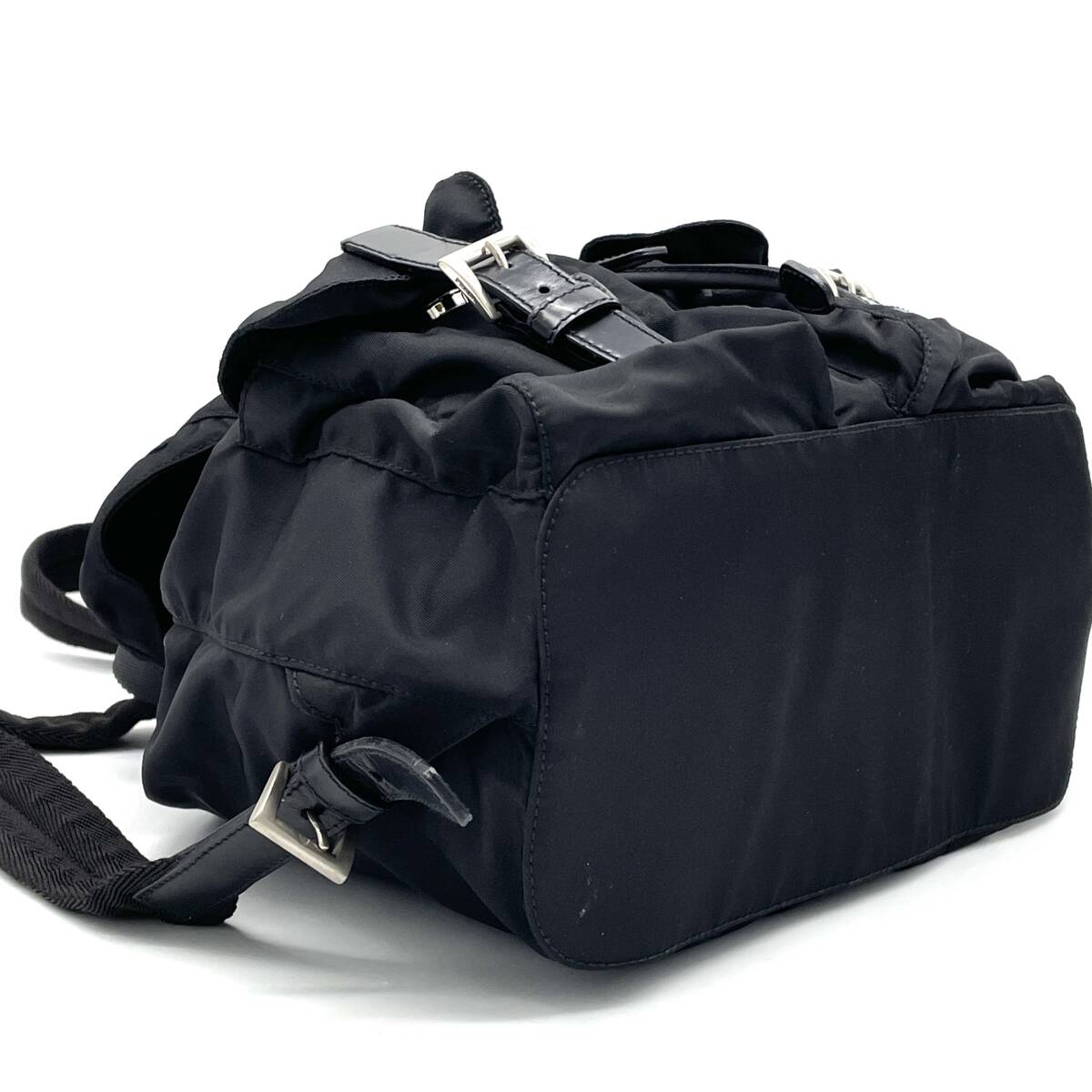 1円 極美品 PRADA プラダ テスートナイロン レザー ブラック 1円 極美品 PRADA プラダ テスートナイロン レザー ブラック