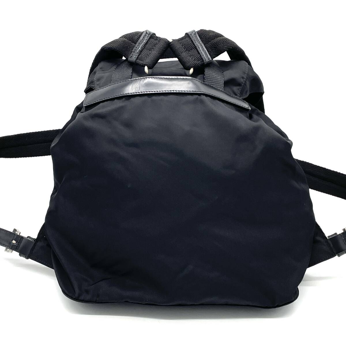 1円 極美品 PRADA プラダ テスートナイロン レザー ブラック 1円 極美品 PRADA プラダ テスートナイロン レザー ブラック